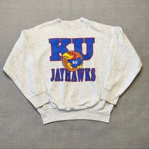 Vintage Kansas University KU Jayhawks Crewneck
